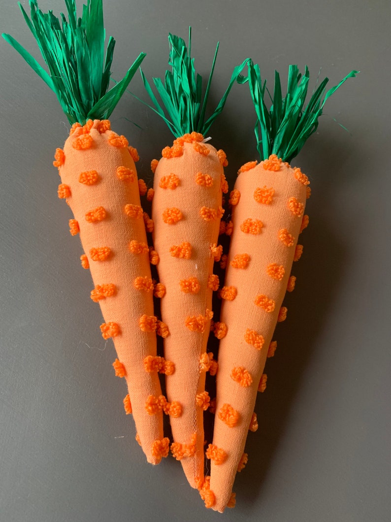 Farmhouse Style Fabric Carrots Fabric Carrot Easter Decor Etsy