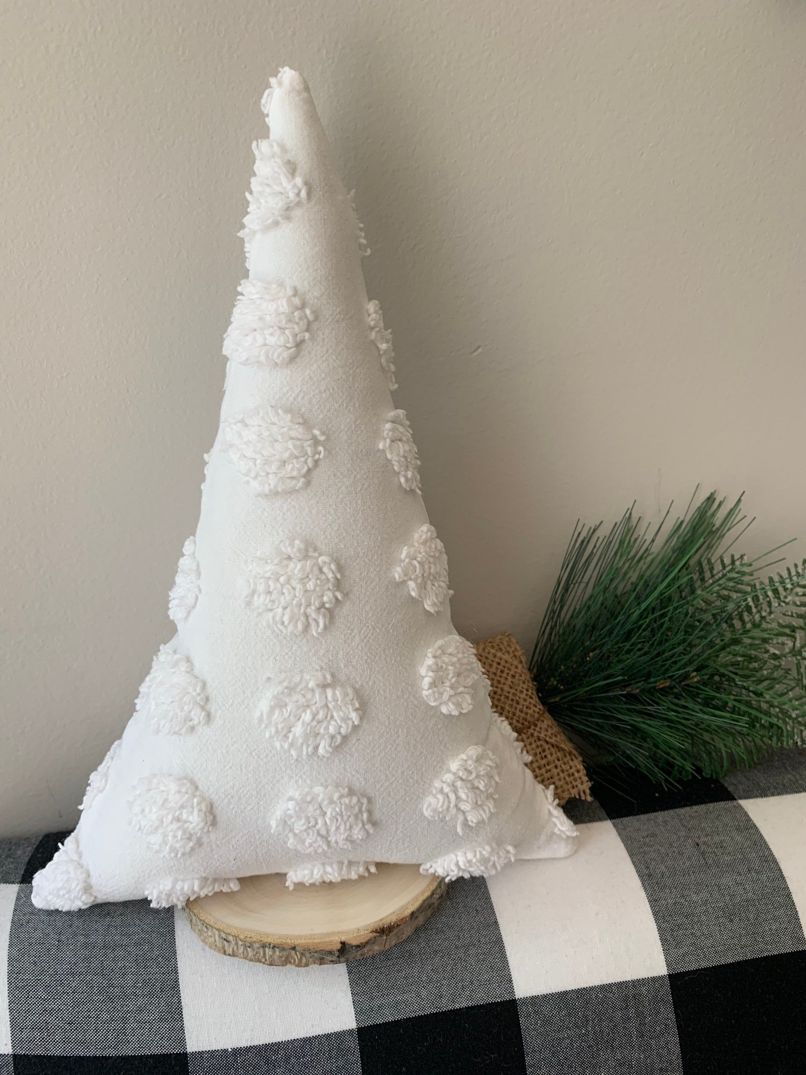 Vintage Chenille Christmas Tree Christmas Tree Decor Buffalo Etsy