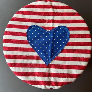 Sourdough Bowl Cover: Reusable Cotton Bread Proofing - Patriotic Decor