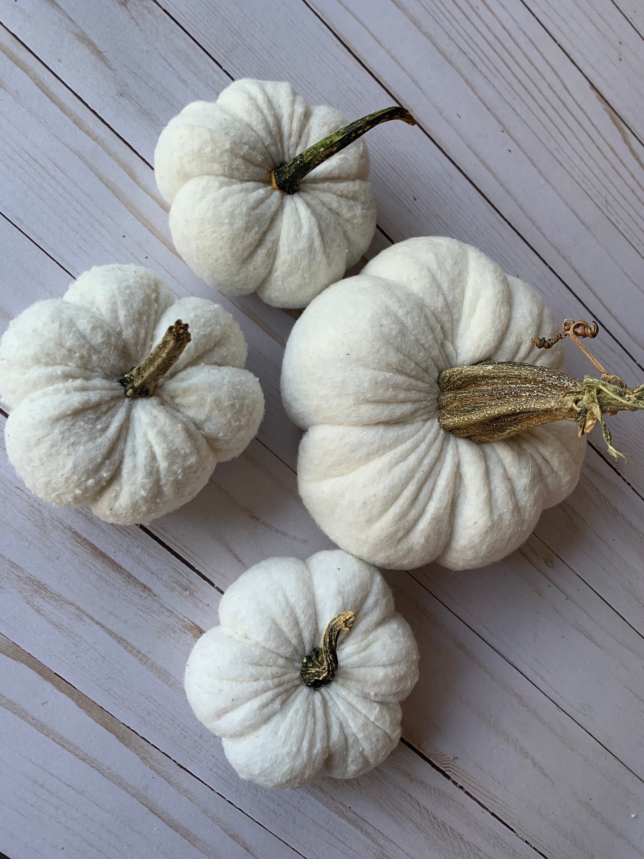 Neutral Pumpkins Farmhouse Style Fabric Pumpkins Shabby Chic - Etsy