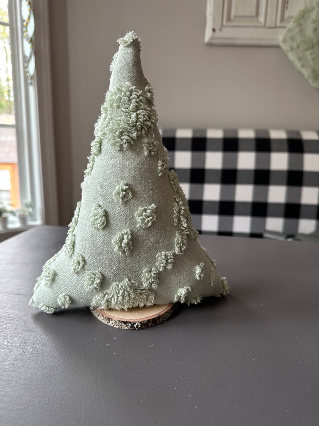 Vintage Chenille Christmas Tree, Christmas Tree Decor, Gree Christmas