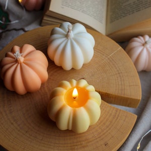 Pumpkin Soy Candles / Autumn Home Decor / Halloween Decor / Pumpkin Spice Candle / Autumn Decorations / Thanksgiving Decor / Fall Decor image 2