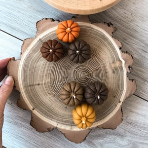 Mini Pumpkin Candles / Pumpkin Decor / Thanksgiving Candles / Halloween Decoration / Fall Home Decor / Autumn Candle