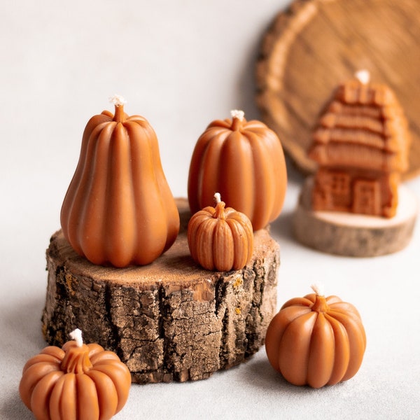 Pumpkin Candles / Fall Decor Candle / Halloween Decor / Thanksgiving Decor / Halloween Pumpkin / Fall Home Decor / Autumn Candle