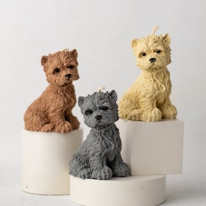 Cute Dog Candle, Puppy Candle, Pet Candle, Dog Lovers Candle, Candle Gift, Gift for Dog Lover, Home Decor