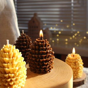 Pine Cone Candle, Christmas Candle, Holiday Decor, Winter Home Decor, Christmas Tabel Decor, Gift Winter Candle, Christmas Decoration