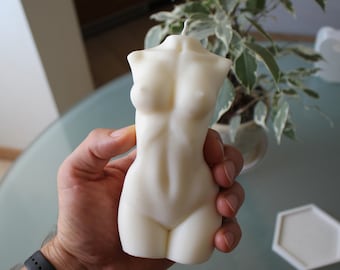 LARGE (15 cm) Venuskaars, geurkaars, figuurvenuskaars, godinnenkaars, kaars vrouwelijke buste, torsokaars, sojasculptuurkaars