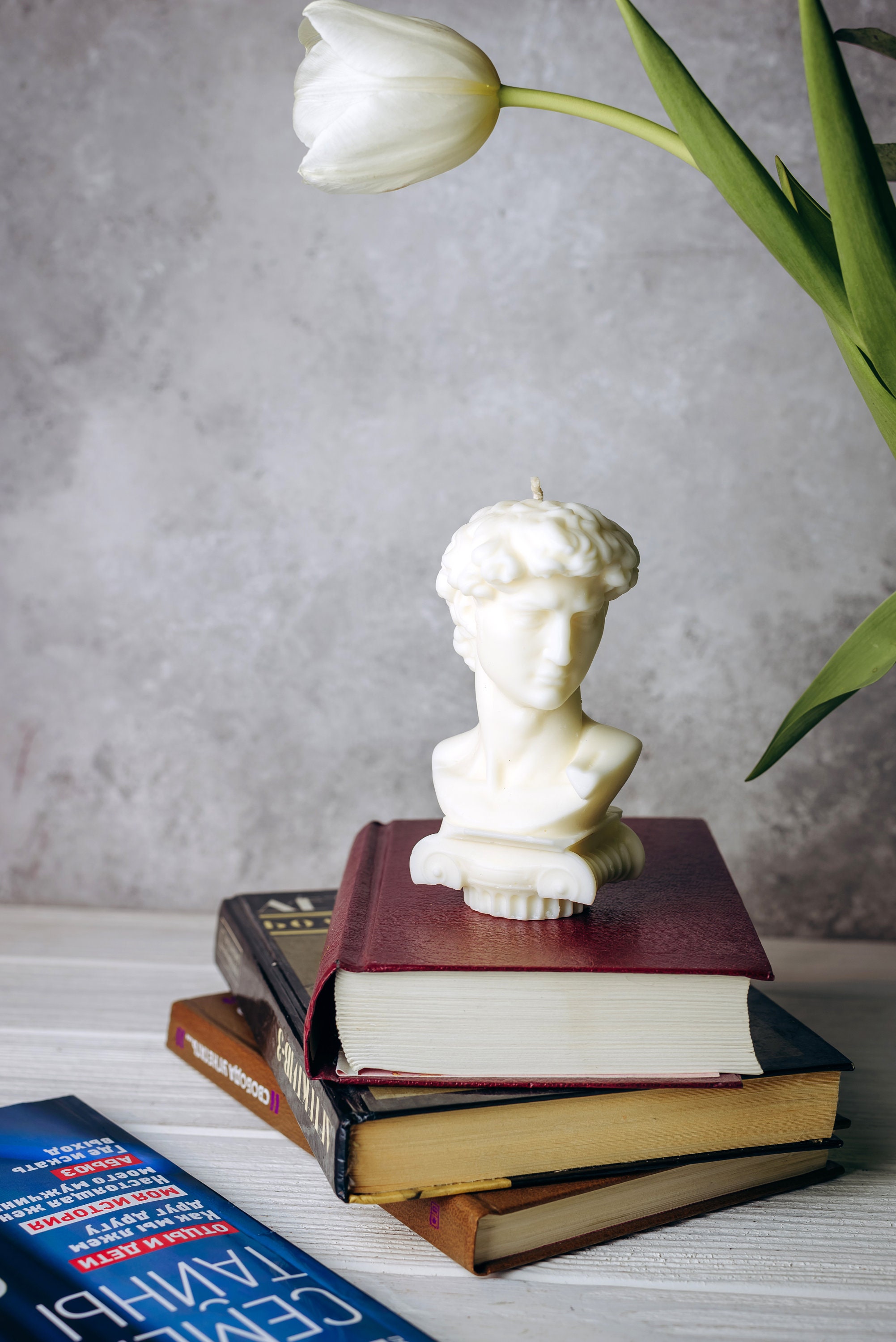 David Candle David Bust Candle David Head Candle Scanted Etsy