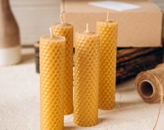 Natural Beeswax Candles, Beeswax Spell Candle, Hand Rolled Beeswax Candle, Ritual Money Candle, Wedding Candles, Organic Candles, Eco Candle