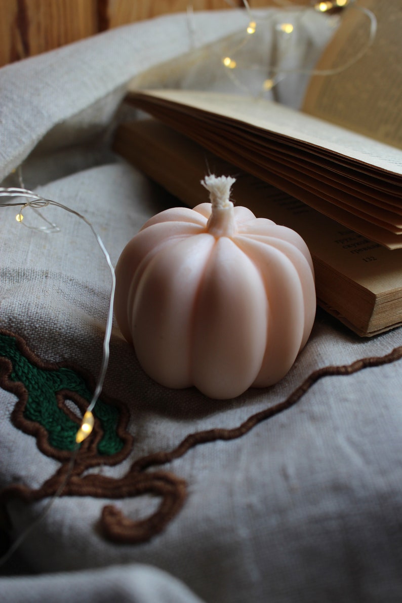 Pumpkin Soy Candles / Autumn Home Decor / Halloween Decor / Pumpkin Spice Candle / Autumn Decorations / Thanksgiving Decor / Fall Decor image 3