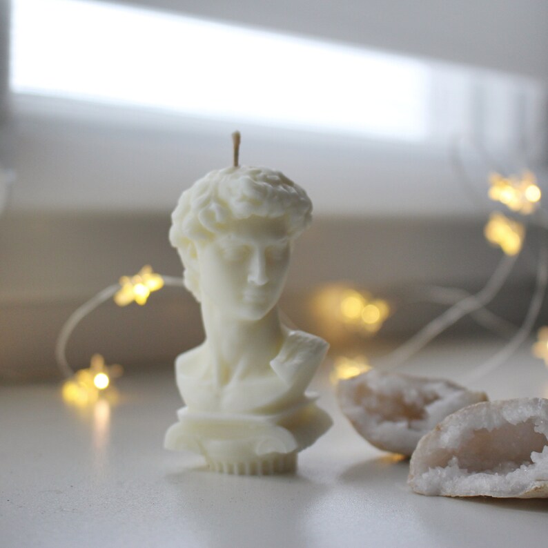 3pack Scented David Candles David Bust Candle Soy Bust Etsy