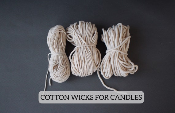 Cotton Wicks for Candles, Candle Wick for Candle Making, Candle Making  Supplies, Soy, Beeswax Candle Making Wick 