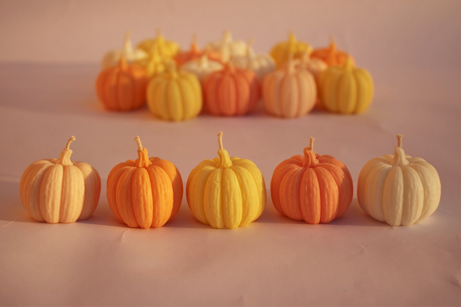 Pumpkin Soy Candles / Halloween Decor / Thanksgiving Candle / Etsy