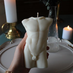 Large Body Candle Man(15 cm), Male Venus Candle, Figure Venus Candle, Goddess Candle, Male Bust Candle, Figure Candle, Decor Interior Candle