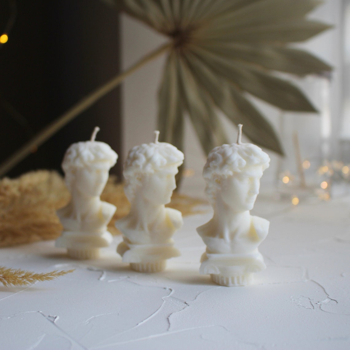 3pack Scented David Candles David Bust Candle Soy Bust Etsy UK