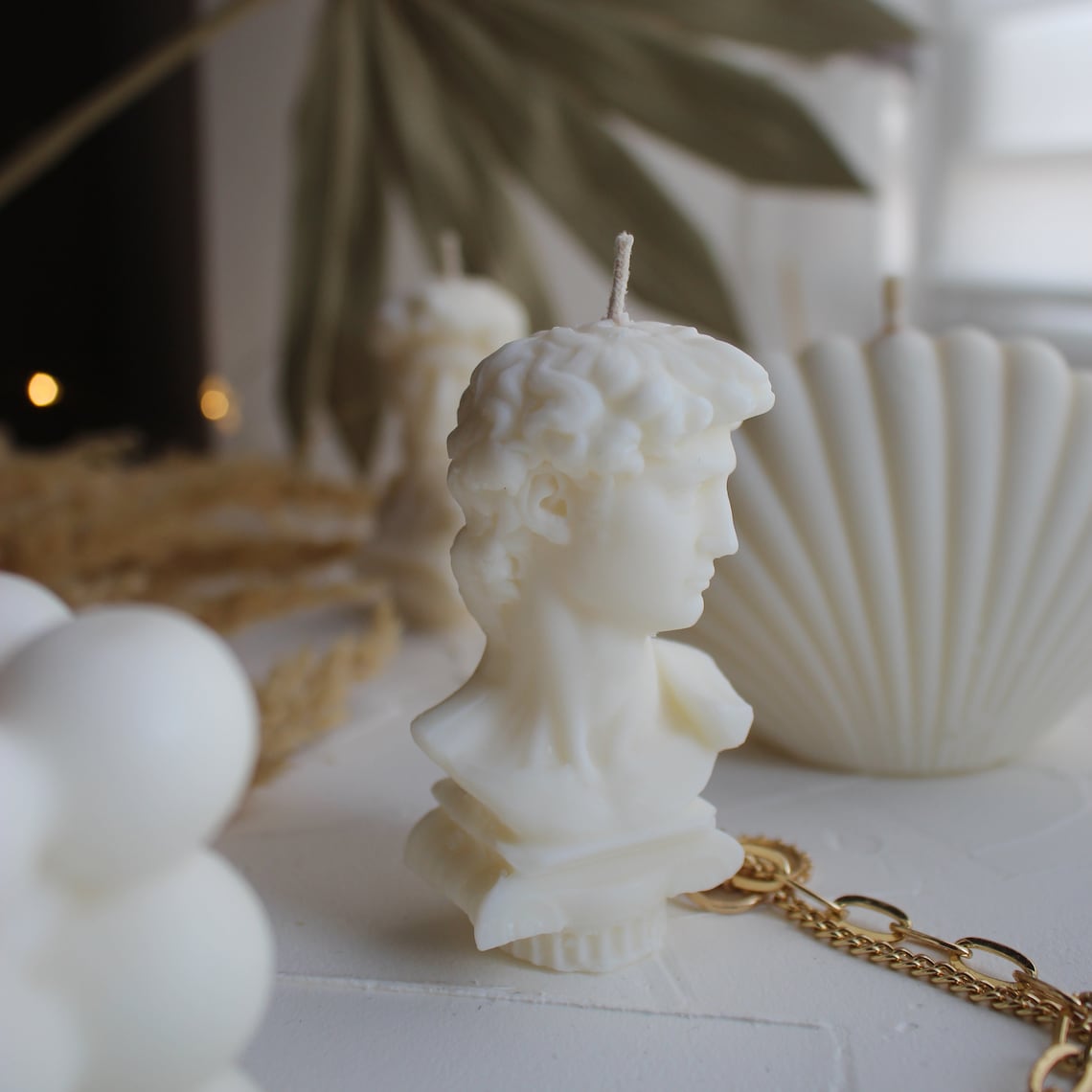 2sizes David Candle David Bust Candle Male Bust Candle Etsy