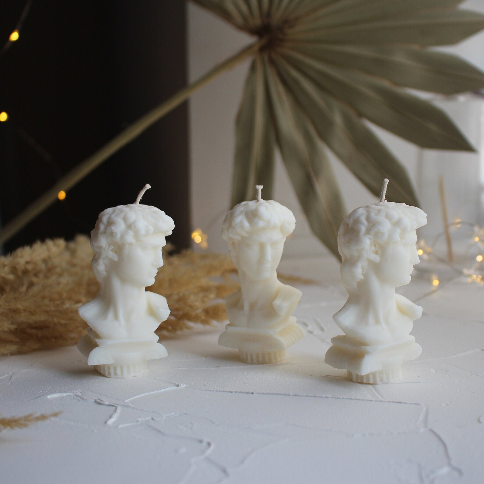 3pack Scented David Candles David Bust Candle Soy Bust Etsy UK
