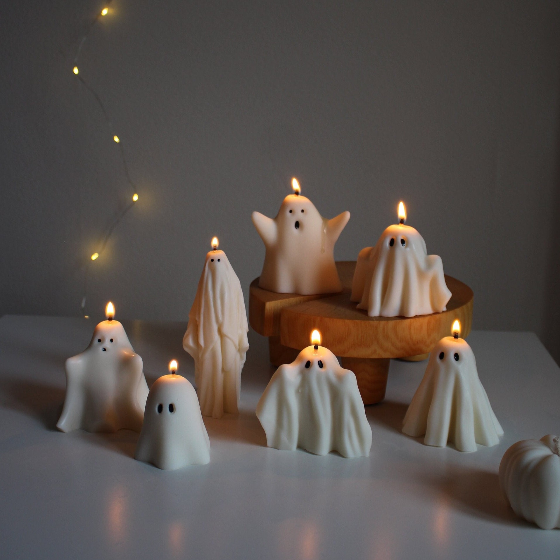 Ghost Candles, Halloween Decor, Thanksgiving Decor, Halloween Candles, Fall Home Decor, Autumn Candle, Halloween Gift Set
