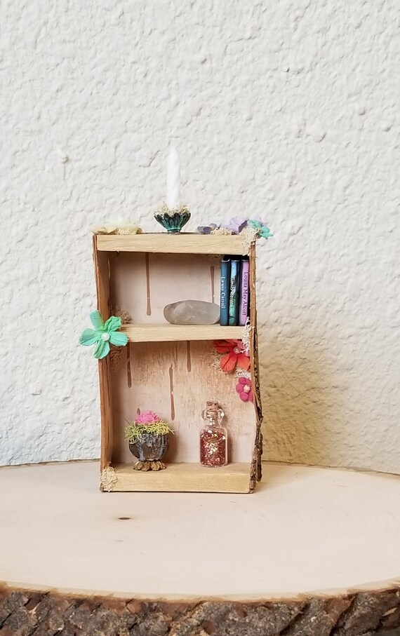 dollhouse bookcase etsy