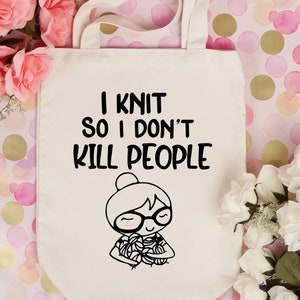 Black Pink Crocheter Gift WIP Project Bag I Love to Party and by Party I Mean Crochet Mothers Day Cotton Drawstring Tote Bag