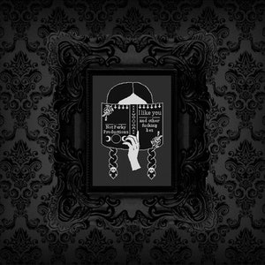 Mittwoch Addams lügenbuch kreuzstichmuster PDF addams familie