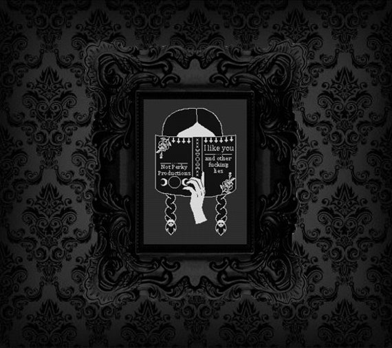 Wednesday Addams Book Of Lies Cross Stitch Pattern Pdf Addams Etsy Images, Photos, Reviews