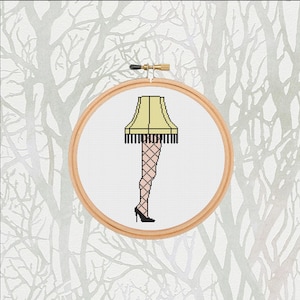 A Christmas Story Lamp Leg Cross Stitch Pattern PDF