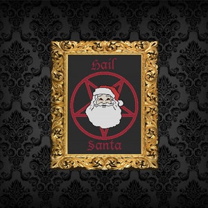Hail Santa Cross Stitch Pattern PDF
