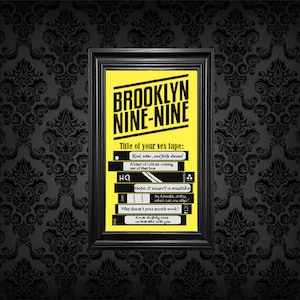 Brooklyn nine nine title of your sex tape Cross Stitch Pattern PDF