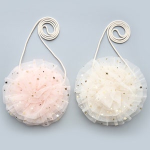 Sac à main rond personnalisé fille fleur, sac à main prénom personnalisé pour fille, sac à main en dentelle pour tout-petit, sac petite fille, sac à main bandoulière, cadeau fille