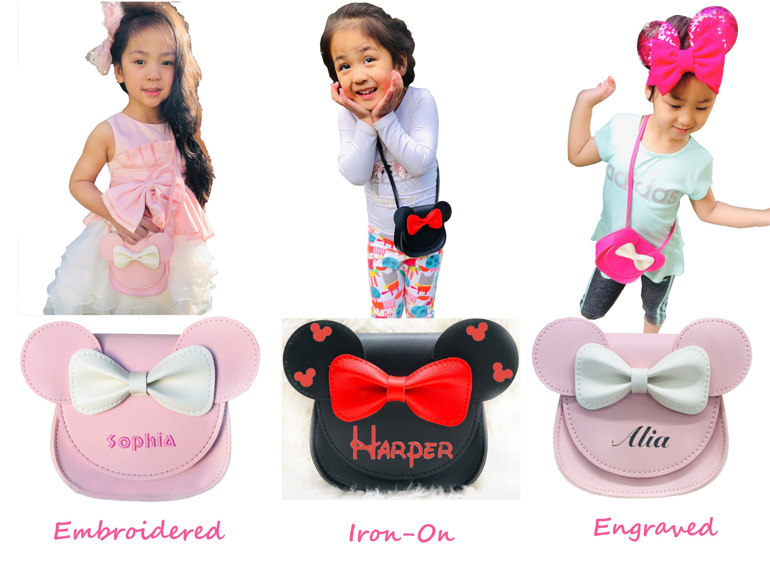 Personalized Mouse Crossbody Purse, Crossbody Bag, Toddler Purse, Lit…
