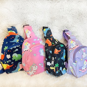 Personalized Sling Pack for Kid, Custom Fanny Pack Belt Bag, Toddler Crossbody Girl Boy Bum Bag, Personalized Gift, Girl Handbag ,Kid Purse