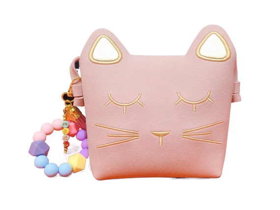 Personalized Toddler Purse for Toddler Girl Gift, Cat Lover's Little Girl Purse with Name