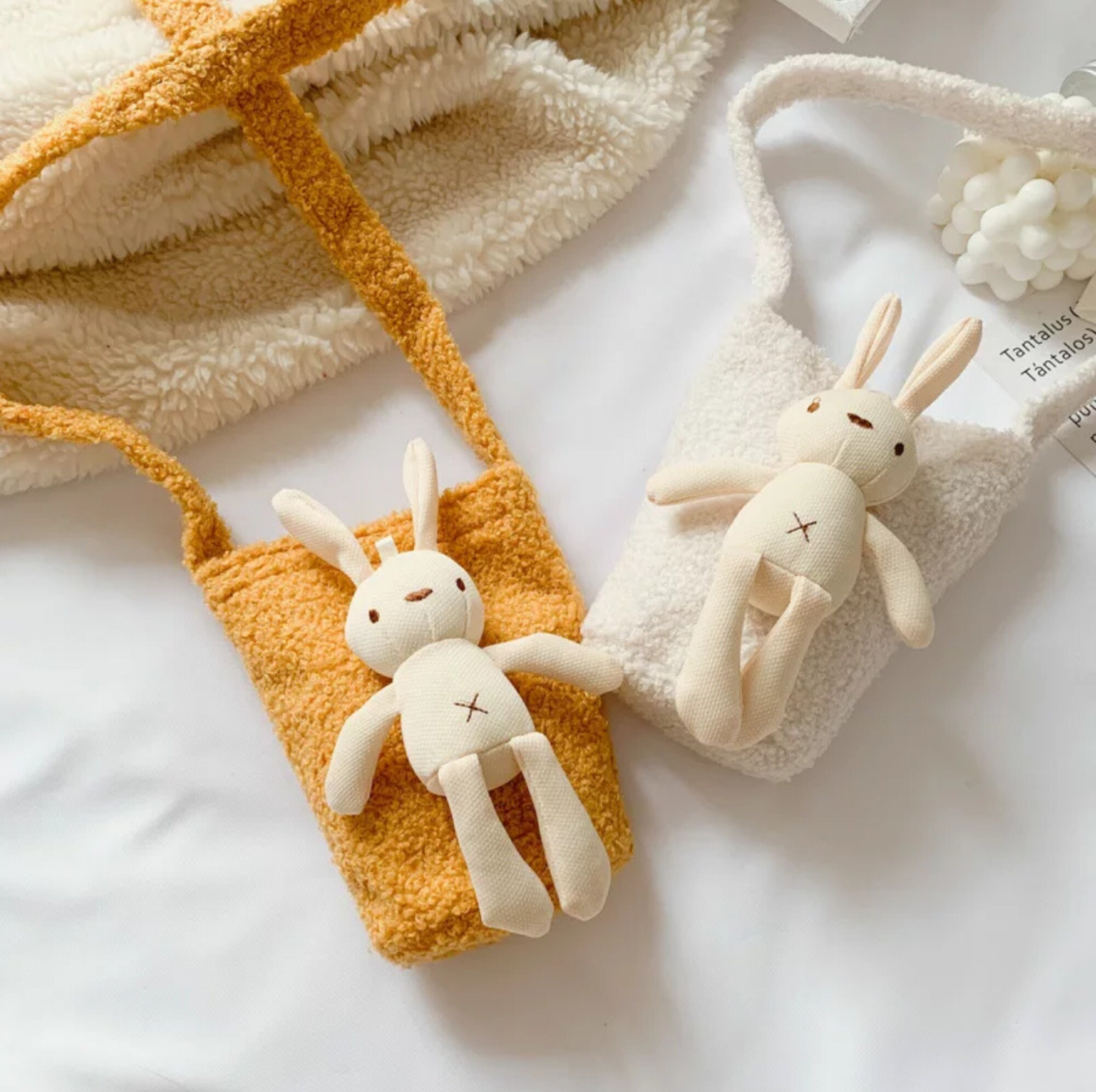 thumbnail image 2 of Toddler Bunny Purse Set – Kids Crossbody Bag With Heart Sunglasses & Hair Bow, Cute Gift For Girls Ages 2-8 2 of 2