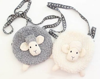 Sheep Crossbody Toddler Purse, Crossbody Bag, Little Girl Purse, Birthday Gift, Little Girl Gift