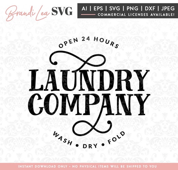 Download Laundry Company Svg Laundry Retro Vintage Home Svg Dxf Etsy