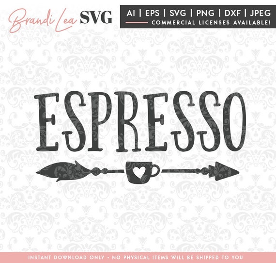 Download Espresso SVG coffee cafe latte coffeehouse SVG DxF EpS | Etsy
