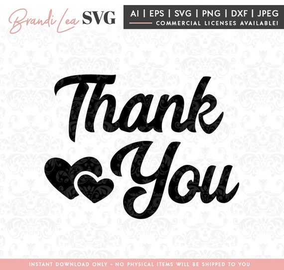 Download Thank You Svg Wedding Svg Bridal Svg Marriage Thank You Etsy