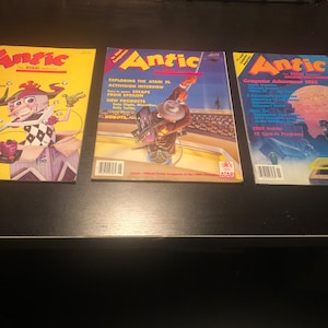 Antic The Atari Resource Lot of 3 vintage 1980&#39;s Computer Magazines. November , June  , April 1984
