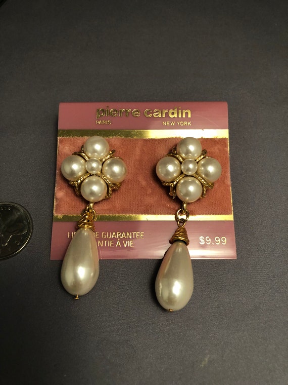 Carded New old Stock Pierre Cardin earrings vintag