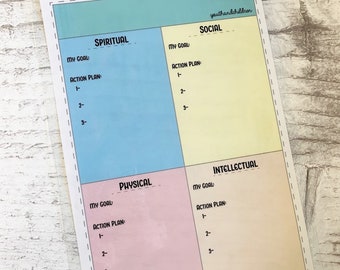 LDS Children and Youth Goal Planner Dry Erase Come Follow Me | Etsy