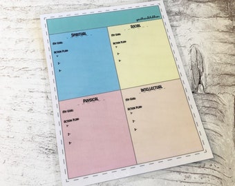 LDS Children and Youth Goal Planner Dry Erase Come Follow Me | Etsy