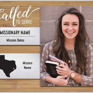 LDS Missionary Plaque | Custom Design | Personalized Plaque | Missionaries | Elder and Sister | LDS Mission | Ward Plaques | Mormon Church