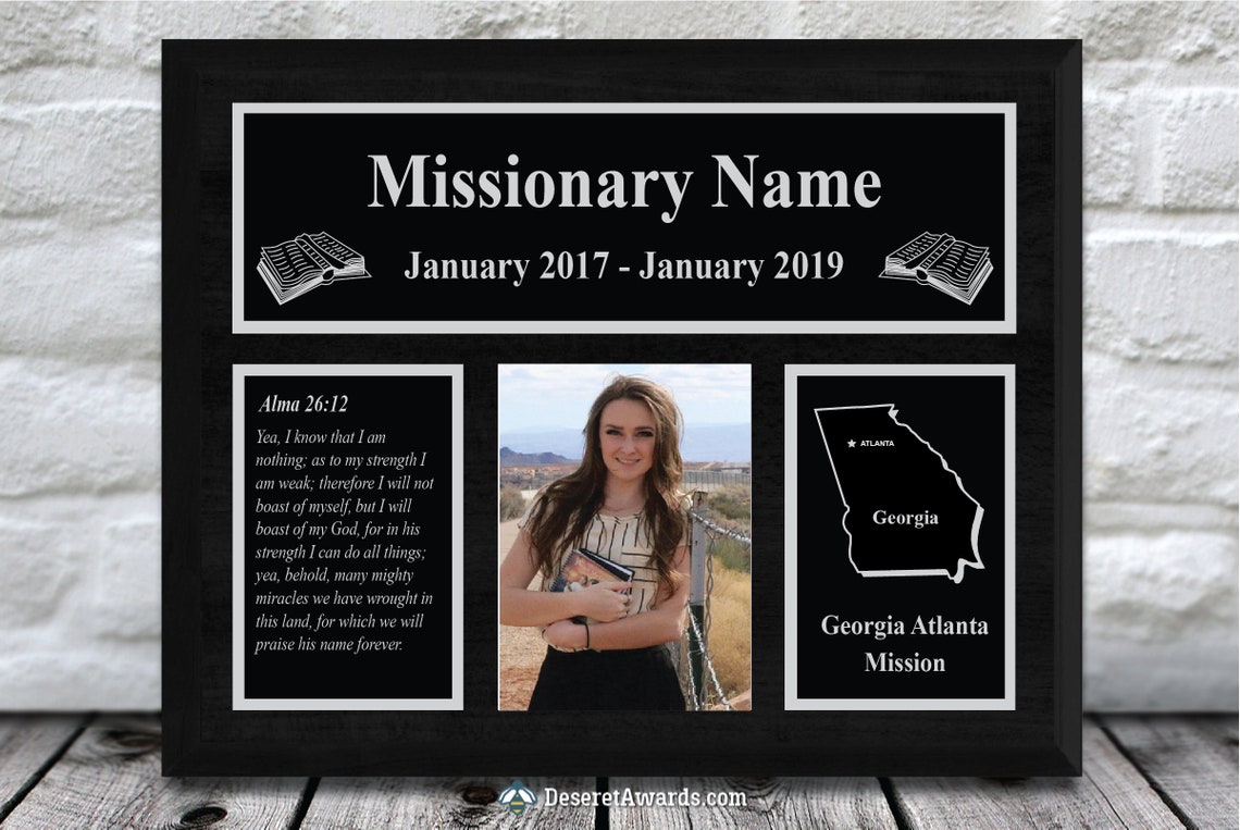 LDS Missionary Plaque Custom Design Personalized Plaque Missionaries ...