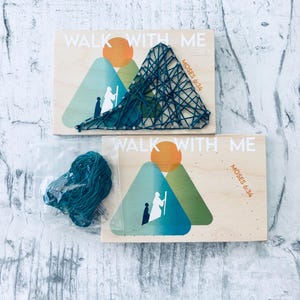 2026 Gemeinsames Thema | Walk With Me Moses 6:34 String Art Kit | HLT Jugend-Thema | Mädchen Lager Handwerk | Thema für Jugend | Junge Damen | Junge Herren