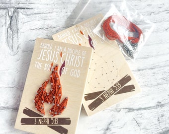 2024 LDS Youth Theme Girls Camp Craft Kit Nail Art Theme For Youth I Am A Disciple Of Jesus Christ 3 Nephi 5:13