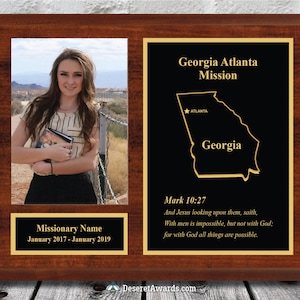 LDS Missionary Plaque | Custom Design | Personalized Plaque | Missionaries | Elder and Sister | LDS Mission | Ward Plaques | Mormon Church