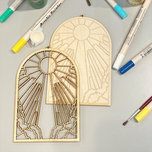 2025 LDS Youth Theme | Girls Camp Activity | Wood Paint Craft | Camp Craft | Coloring | Look Unto Christ Doctrine and Covenants 6:36