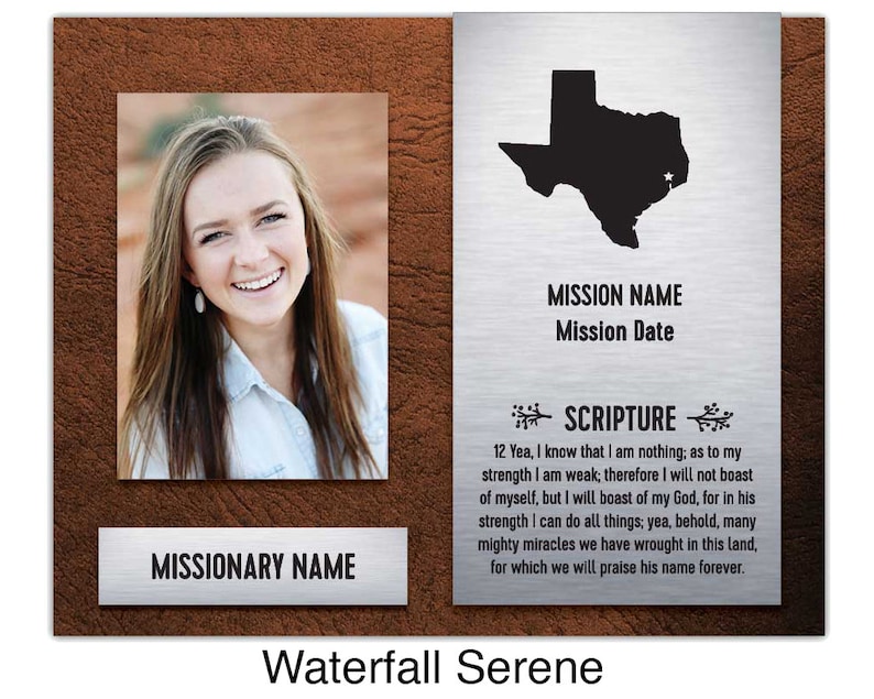 LDS Missionary Personalized Plaque Mission Keepsake LDS Art | Etsy