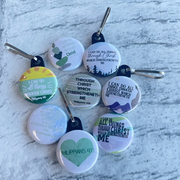 Button Zipper Pull Etsy